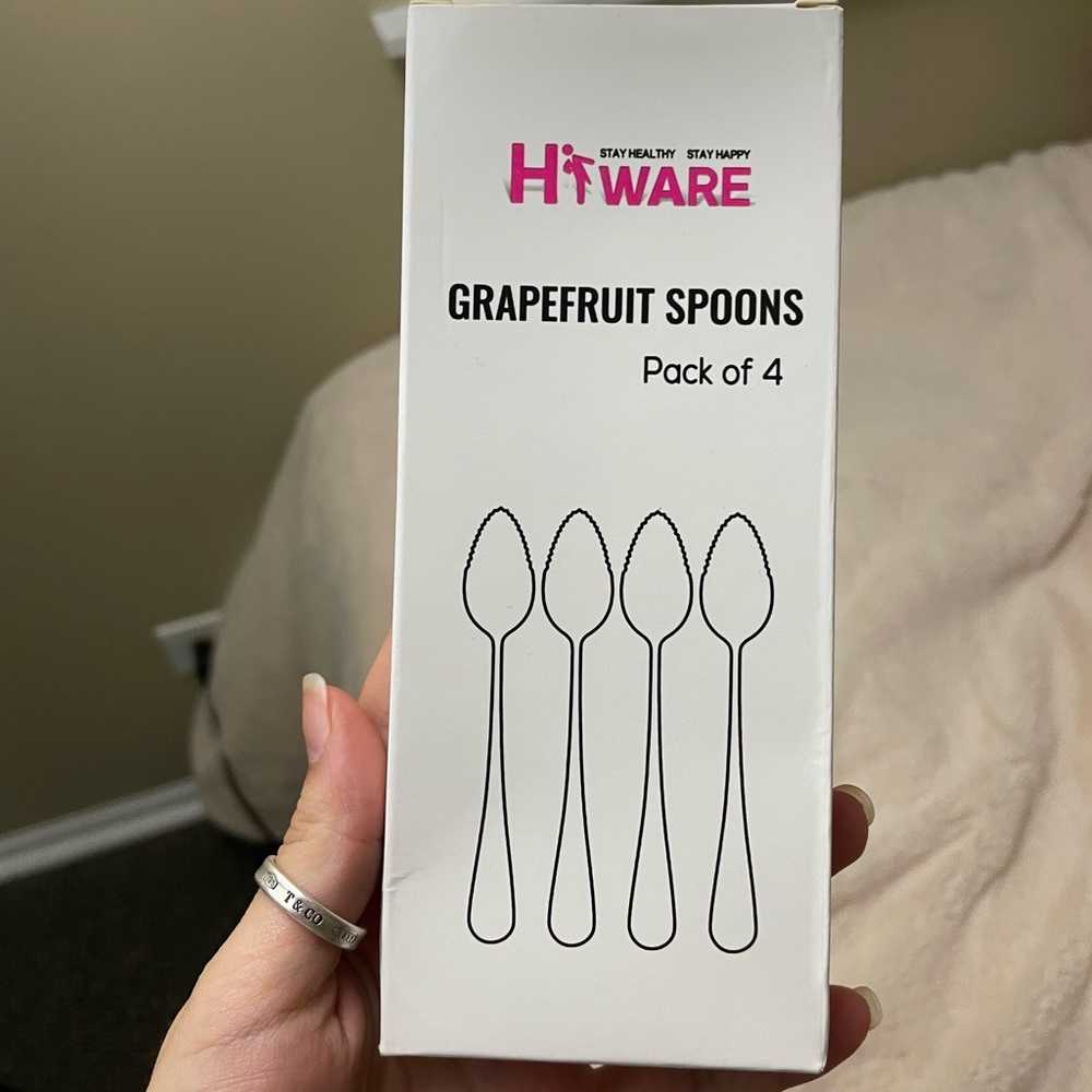 3 for $12: 2 Pack Serrated Spoons for Citrus Fruit, Melon, Etc. - Picture 2 of 4